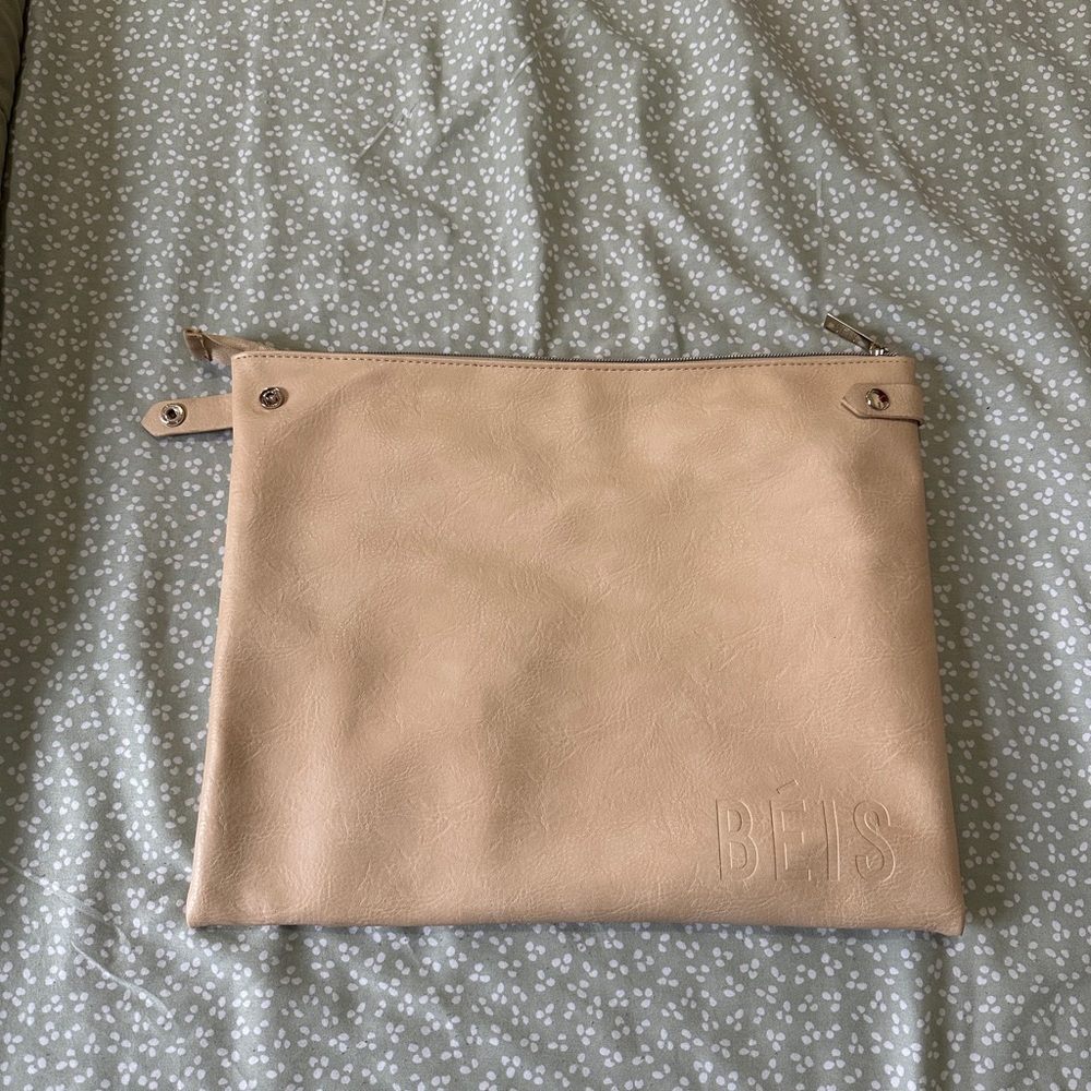 BEIS Beige Cosmetic Bag